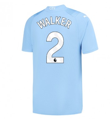 Manchester City Kyle Walker #2 Hemmatröja 2023-24 Kortärmad